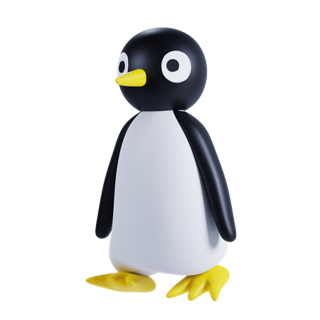 Cute Penguin  3D Illustration