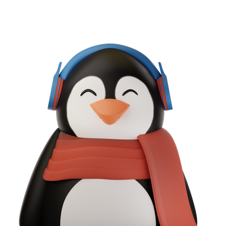 Cute Penguin  3D Icon