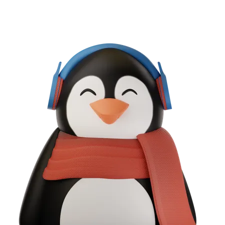 Cute Penguin  3D Icon
