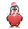 Cute Penguin Bring Love