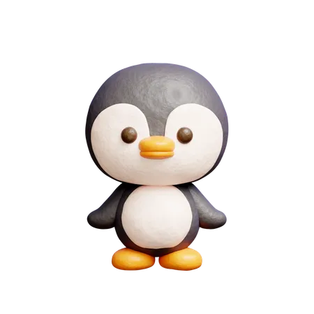 3 D Cute Penguin Cartoon Animal Character 3D Icon