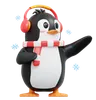 Cute Penguin Pointing To Left
