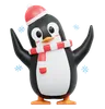Cute Penguin Wearing Beanie