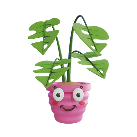 Cute Plant  3D Icon