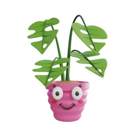 Cute Plant  3D Icon