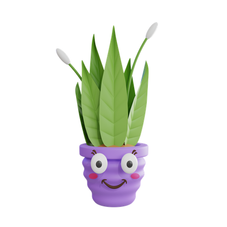 Cute Plant  3D Icon