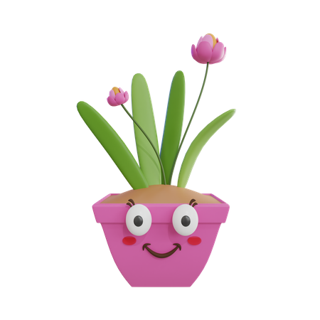 Cute Plant  3D Icon