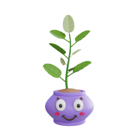 Cute Plant  3D Icon