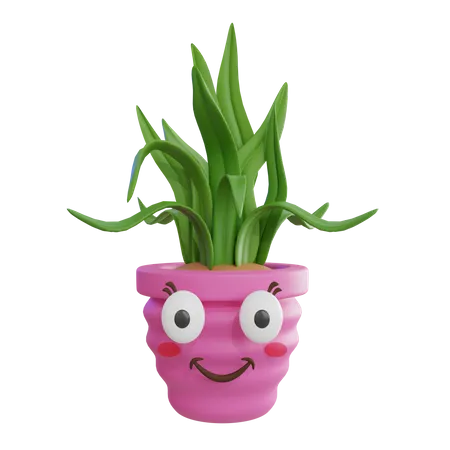 Cute Plant  3D Icon