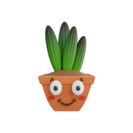 Cute Plant  3D Icon