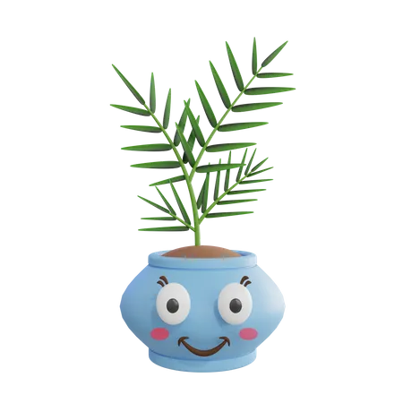 Cute Plant  3D Icon