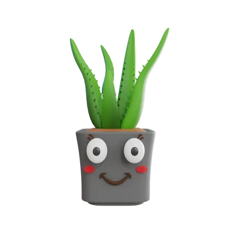 Cute Plant  3D Icon