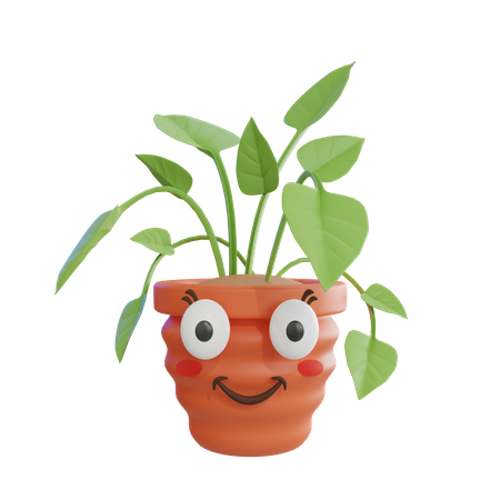 Cute Plant  3D Icon