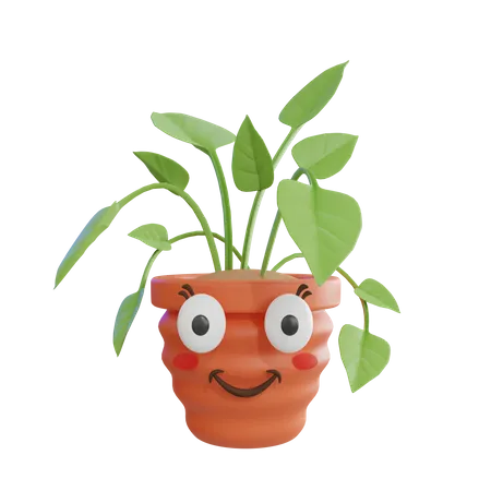 Cute Plant  3D Icon