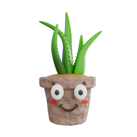 Cute Plant  3D Icon