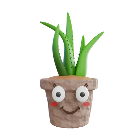 Cute Plant  3D Icon