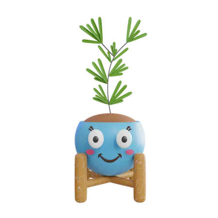 Cute Plant  3D Icon