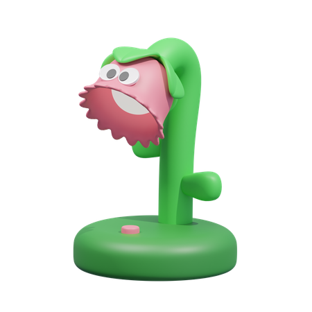 Cute Plant Desk Lamp  3D Icon