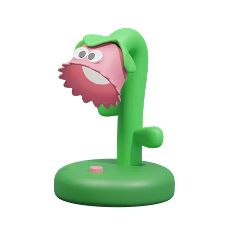 Cute Plant Desk Lamp  3D Icon