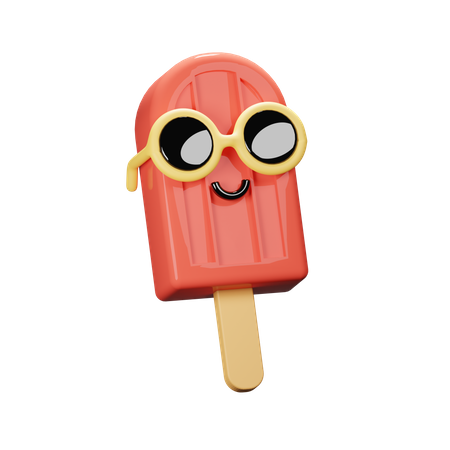 Cute Popsicle  3D Icon