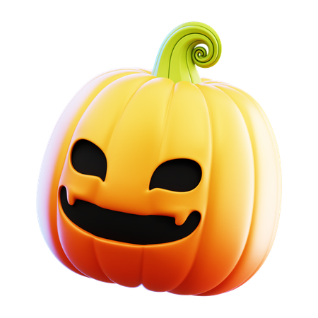 Cute Pumpkin  3D Icon