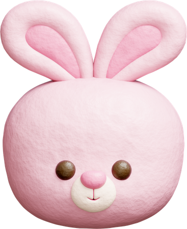 Cute Rabbit  3D Icon