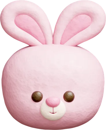 Cute Rabbit  3D Icon