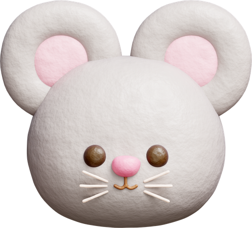 Cute Rat  3D Icon