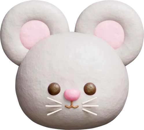 Cute Rat  3D Icon