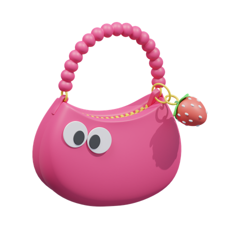 Cute Red Bag  3D Icon