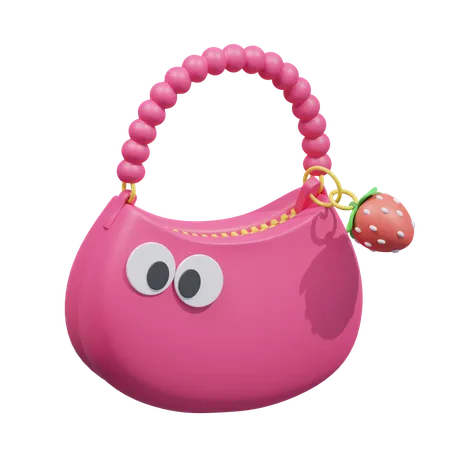 Cute Red Bag  3D Icon