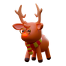 christmas deer emoji