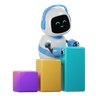 3d robot technology emoji