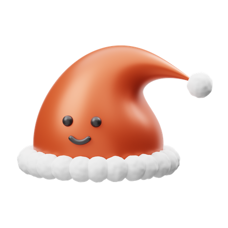 Cute Santa Clause Hat  3D Illustration