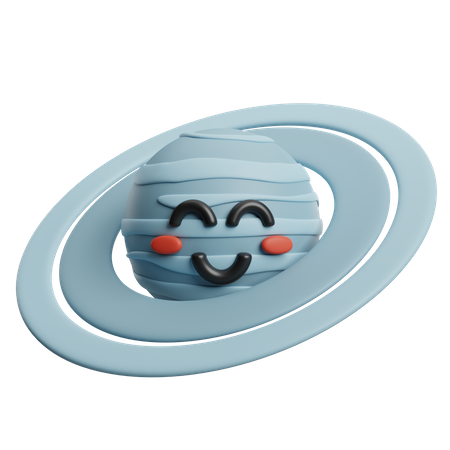 Cute Saturn  3D Icon