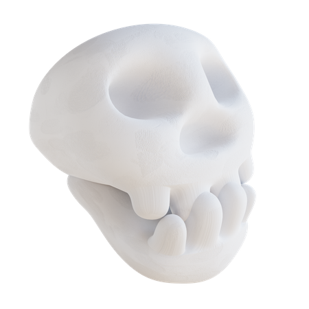 Cute Skull  3D Icon