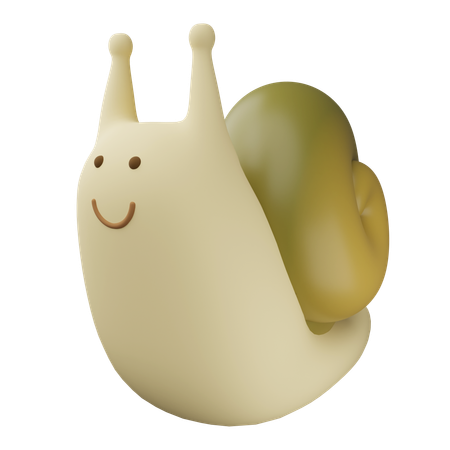 Cute Snail  3D Icon