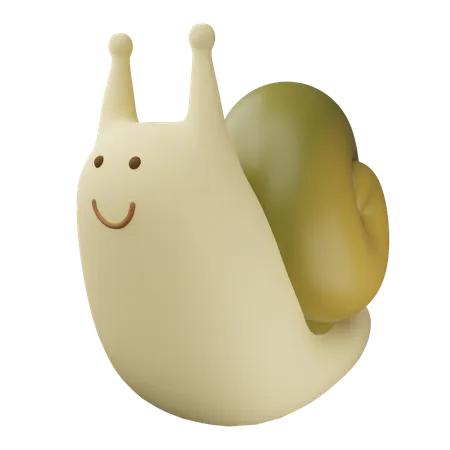 Cute Snail  3D Icon