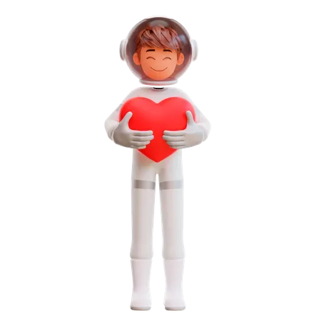 Cute spaceman astronaut  3D Illustration