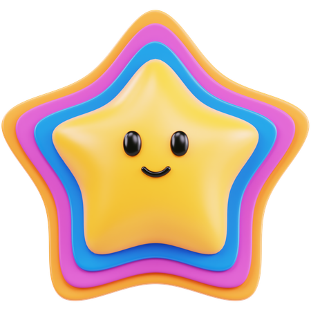 귀여운 별  3D Icon