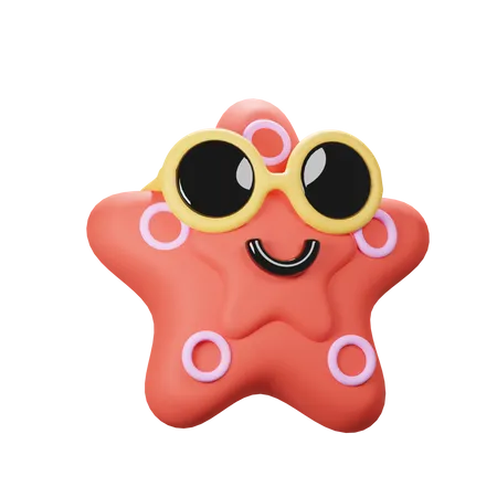 Cute Starfish  3D Icon