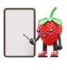 Cute Strawberry Pointing Blank Billboard