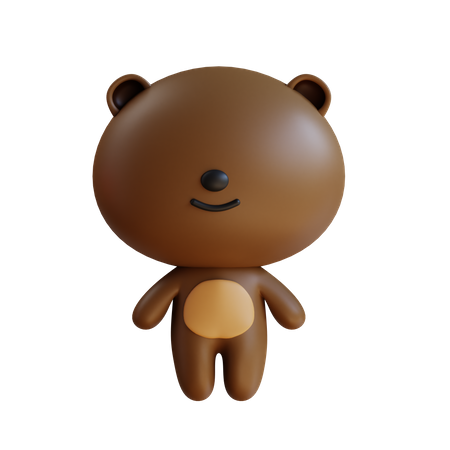 Cute Teddy 3D Icon