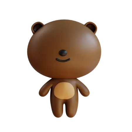Cute Teddy 3D Icon