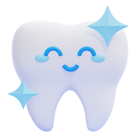Cute Teeth  3D Icon