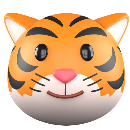 Cute Tiger  3D Icon
