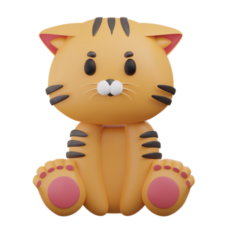 Cute Tiger 2  3D Icon