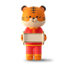 free 3d cute tiger 