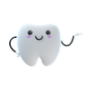 happy teeth 3d illustration