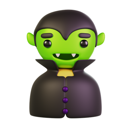 Cute Vampire  3D Icon